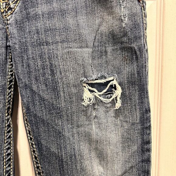 Silver Jeans‎ Womens 29x31 (30x28) Denim Pioneer Boot Cut Dark Wash Flap Pockets - Picture 3 of 13